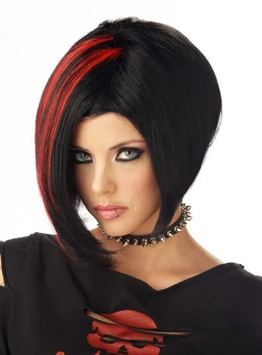 Каре с прядями фото mood swing (With images) Halloween wigs, Red wigs