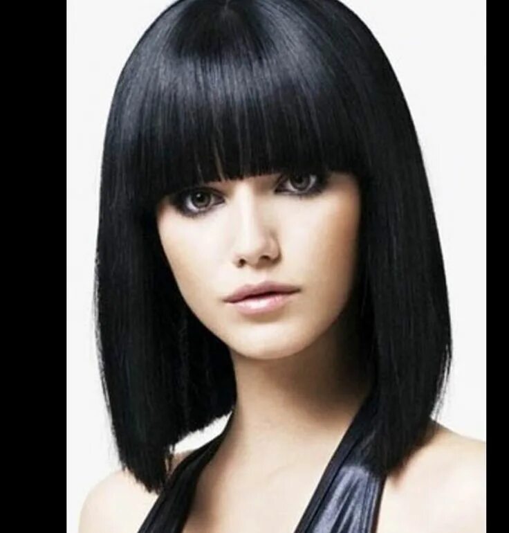Каре с прямой челкой фото Pin en Hairstyling portfolio