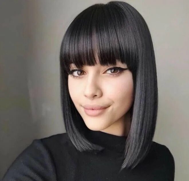 Каре с редкой челкой фото Try These Chic Lob Haircut Ideas to Refresh Your Look for Spring Hairstyles with