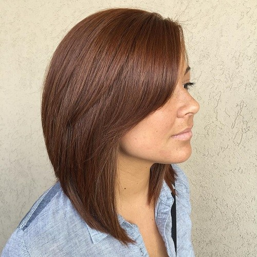 Каре шоколадного цвета фото 11 Radiant Inverted Bob with Bangs Hairstyles 2020 Long bob hairstyles, Long bob