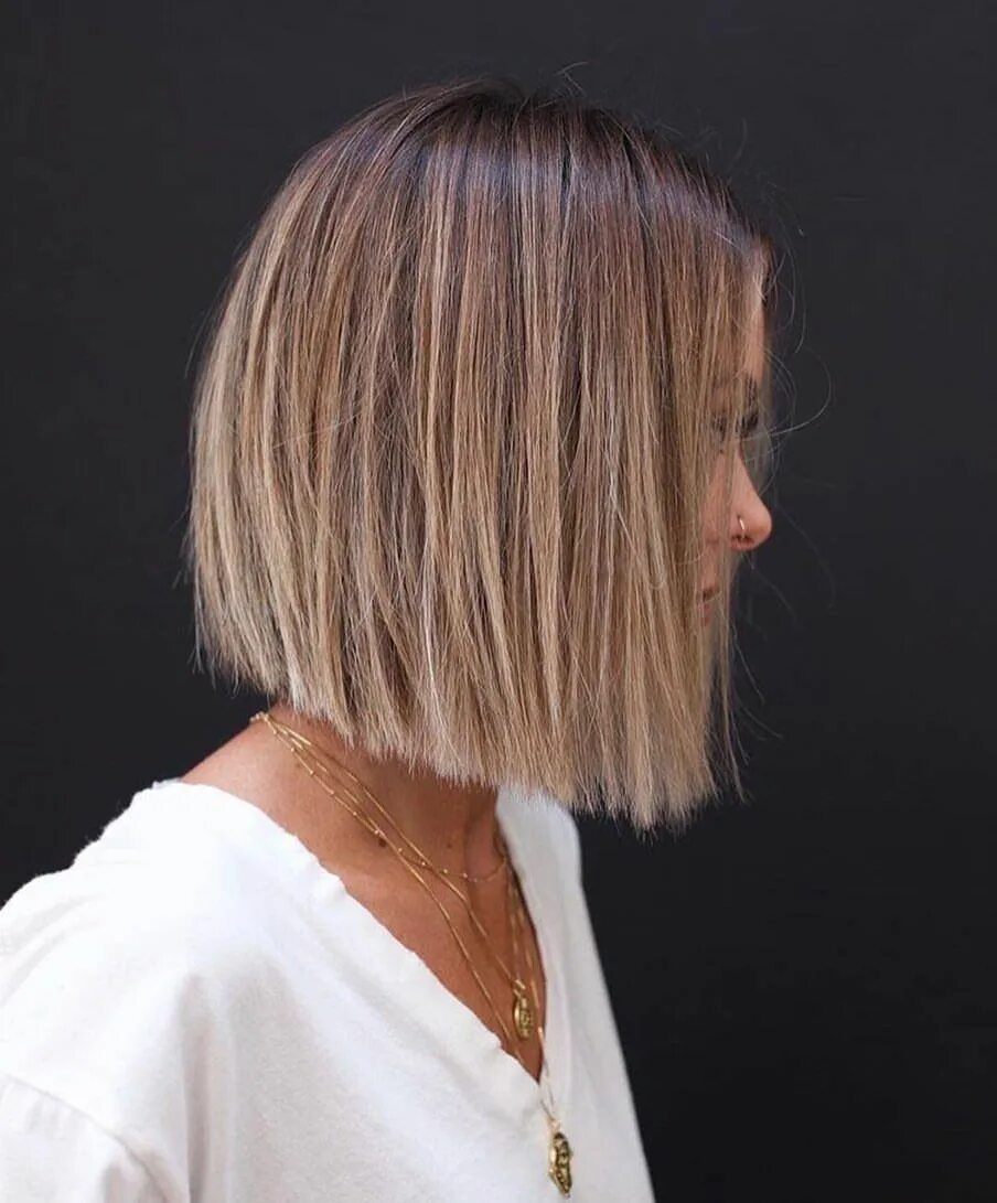 Каре стрижка 2024 на тонкие волосы Balayage ✔ ️✔ ️✔ Bob haircut for fine hair, Bob hairstyles for fine hair, Brunette