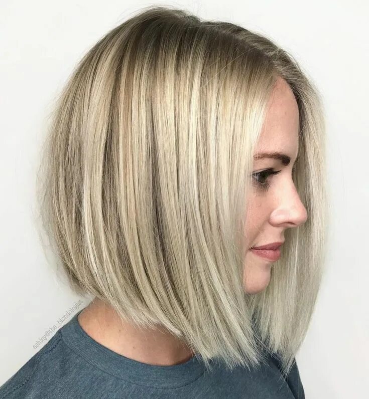 Каре стрижка 2024 на тонкие волосы Low Maintenance Blonde Bob Bob hairstyles for fine hair, Haircuts for fine hair,