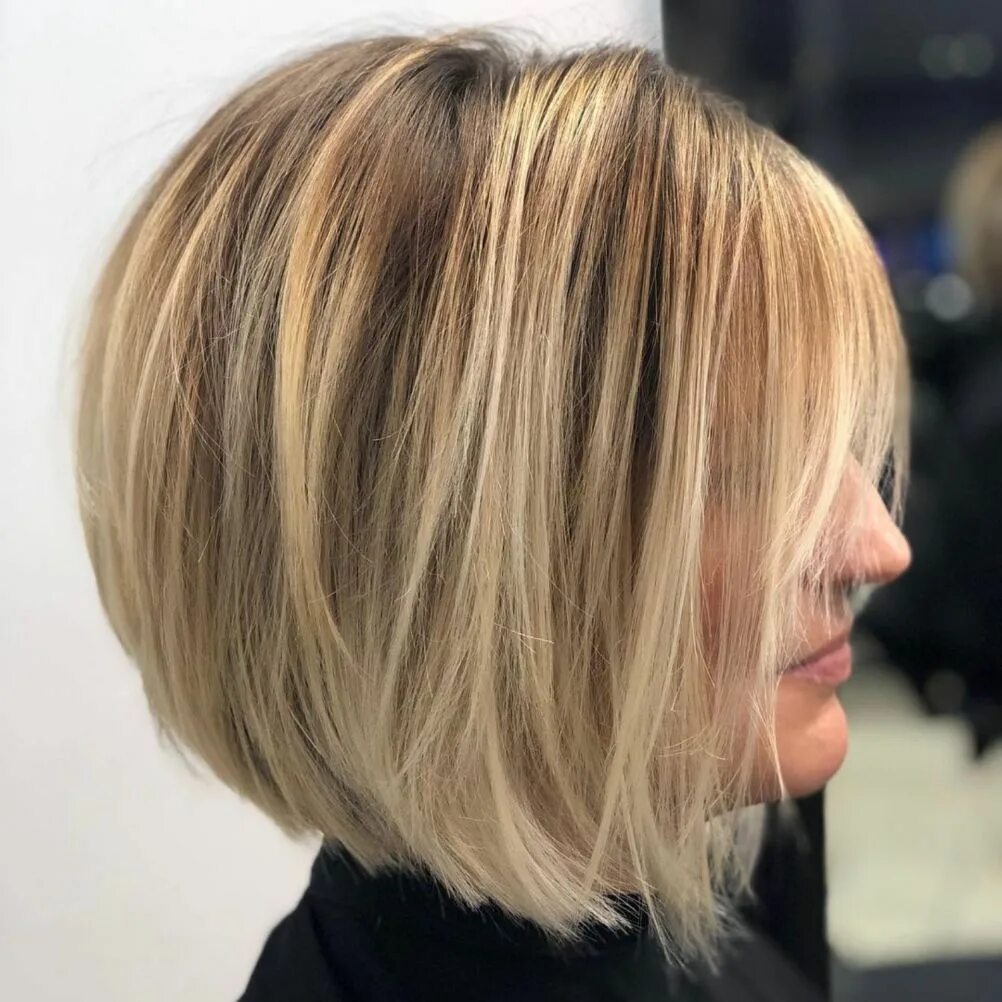 Каре стрижка 2024 женская на тонкие волосы 60 Trendy Layered Bob Haircuts to Try in 2024 Frisuren, Haarschnitt, Frisuren ha