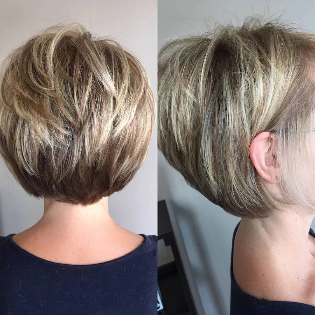 Каре стрижка 2024 женская на тонкие волосы @jennassalon on Instagram: "Loving this short look! ***-***-**** #jennassalon" T
