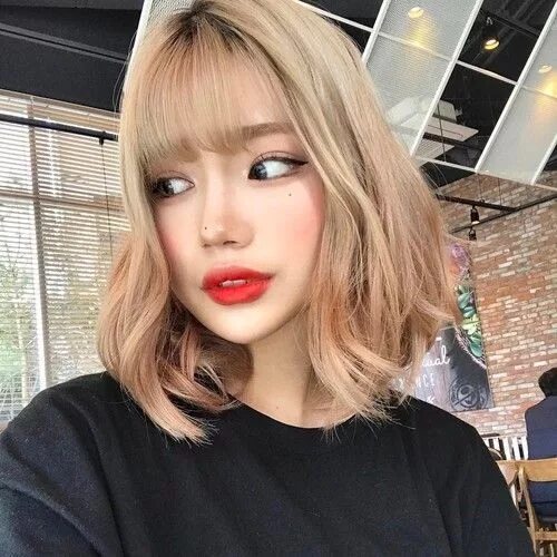 Каре стрижка корейских девушек #Frisuren #Frisuren #Haar #Kurzhaar #Kurzhaar Cabelo curto coreano, Cabelo curto