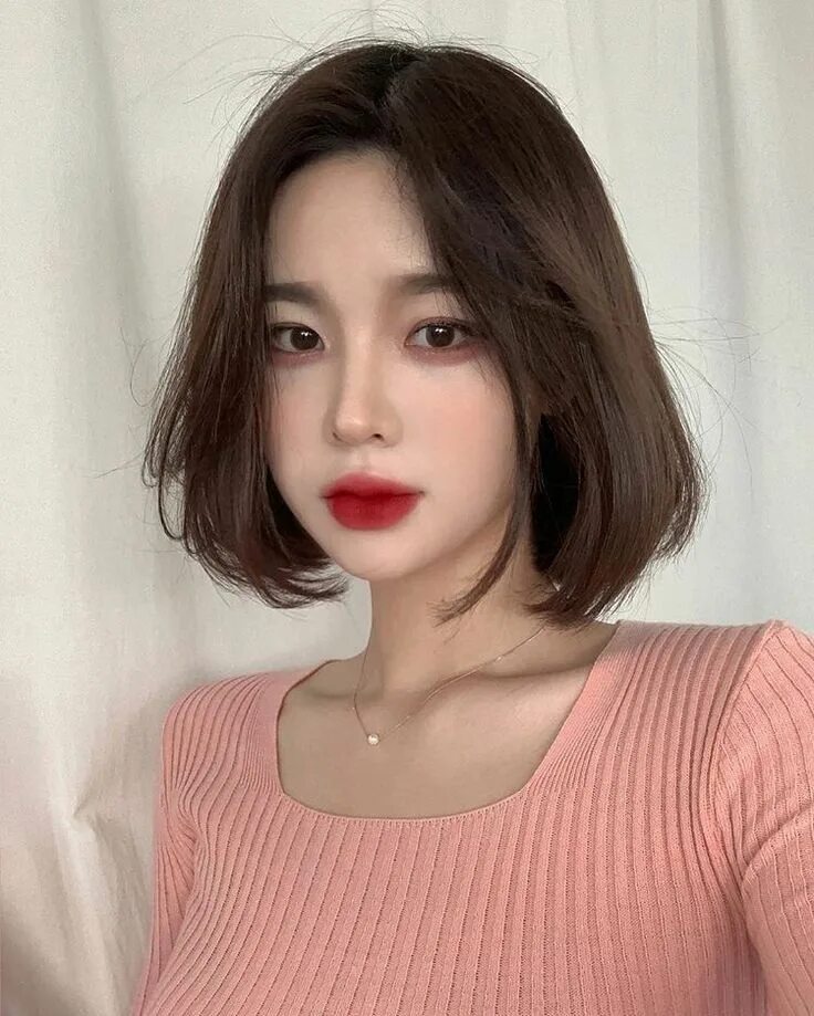 Каре стрижка корейских девушек L U N A Ulzzang short hair, Asian short hair, Korean short hair