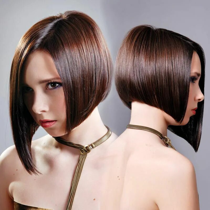 Каре стрижка с двух сторон @bobbedhaircuts on Instagram: "This is such a classic look, loving the asymmetry