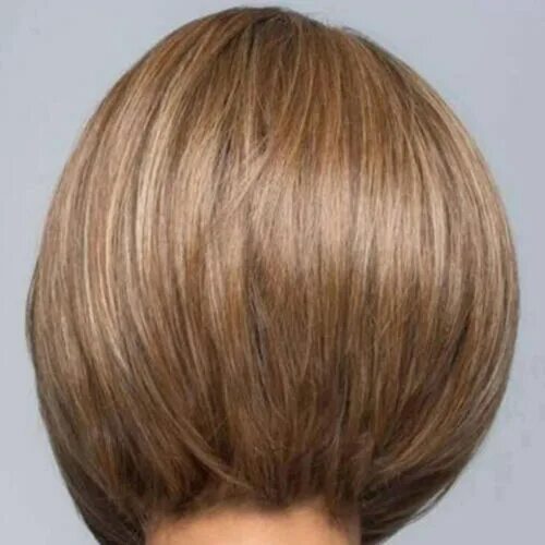 Каре стрижка женская фото сзади и спереди Fashion Brown Mix Blond Short Straight Bob Cosplay Women Hair Wig Full Wigs eBay