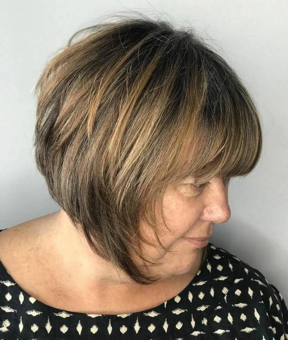 Каре стрижки на ножке 50 лет 50 Modern Hairstyles with Extra ZING for Women over 50 Modern haircuts, Medium h