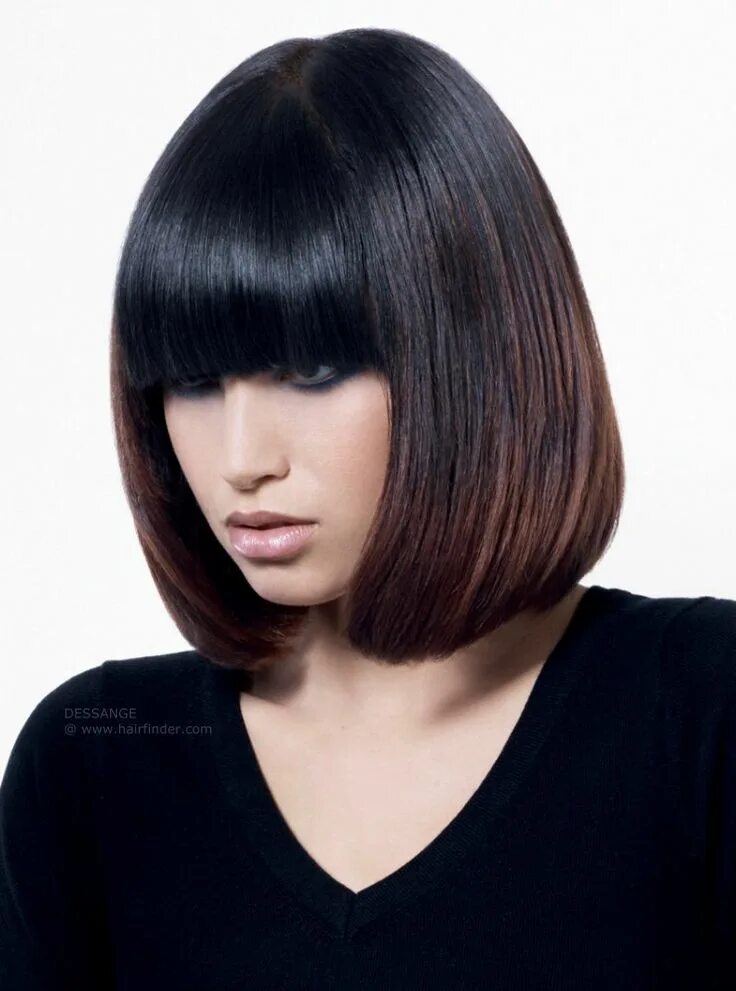 Каре стрижки волос фото с челкой 100 coiffures automne/hiver 2012-2013 - Elle Really short hair, Bob hairstyles, 