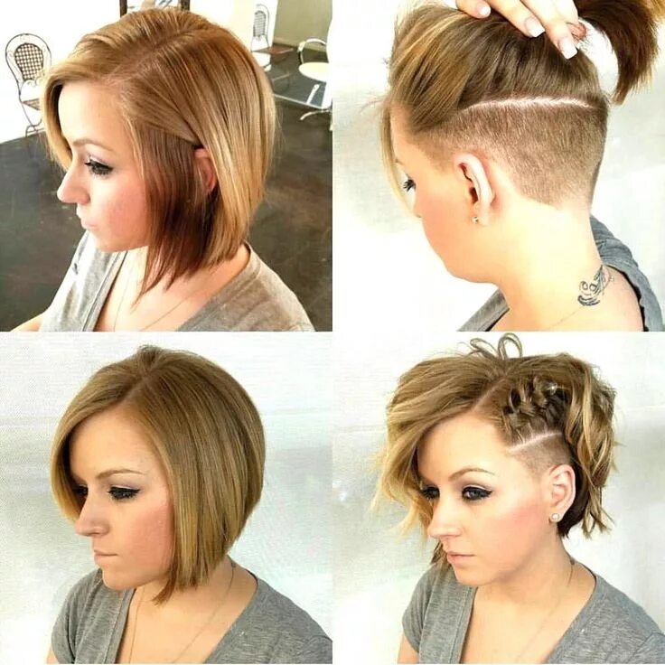 Каре виски стрижка See this Instagram photo by @shorthair_love * 1,513 likes Short hair undercut, H