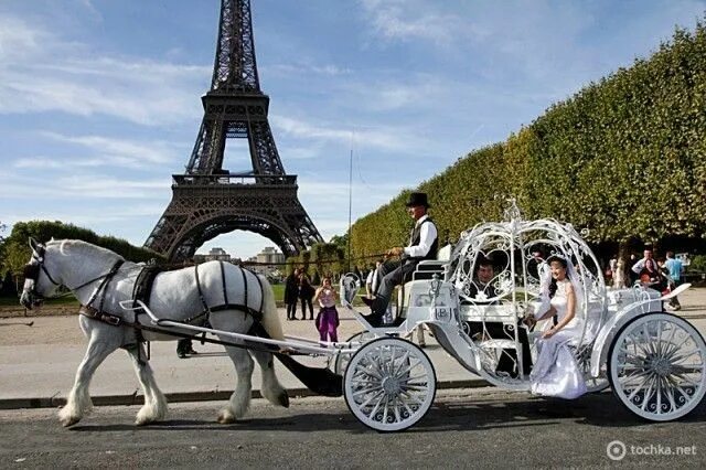 Карета с лошадьми фото Эйфелева башня: весь Париж за 13 евро Paris, Paris wedding, In this moment