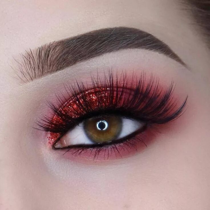Карие глаза макияж красные тени Pin by jossie on makeup Under eye makeup, Eyeshadow makeup, Red eyeliner