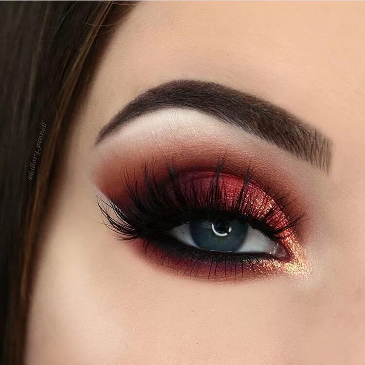 Карие глаза макияж красные тени Pageant and Prom Makeup Inspiration. Find more beautiful makeup looks with Pagea