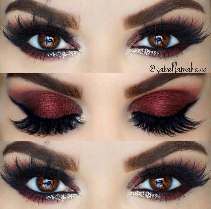 Карие глаза макияж красные тени Discover more about eye makeup tutorials #eyemakeupcertified Pinterest makeup, E