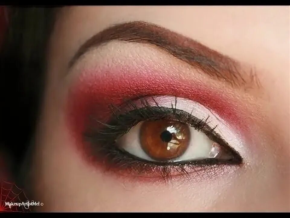 Карие глаза макияж красные тени Daring! --- Red eye makeup tutorial part 1 Red eyeshadow makeup, Red eye makeup,