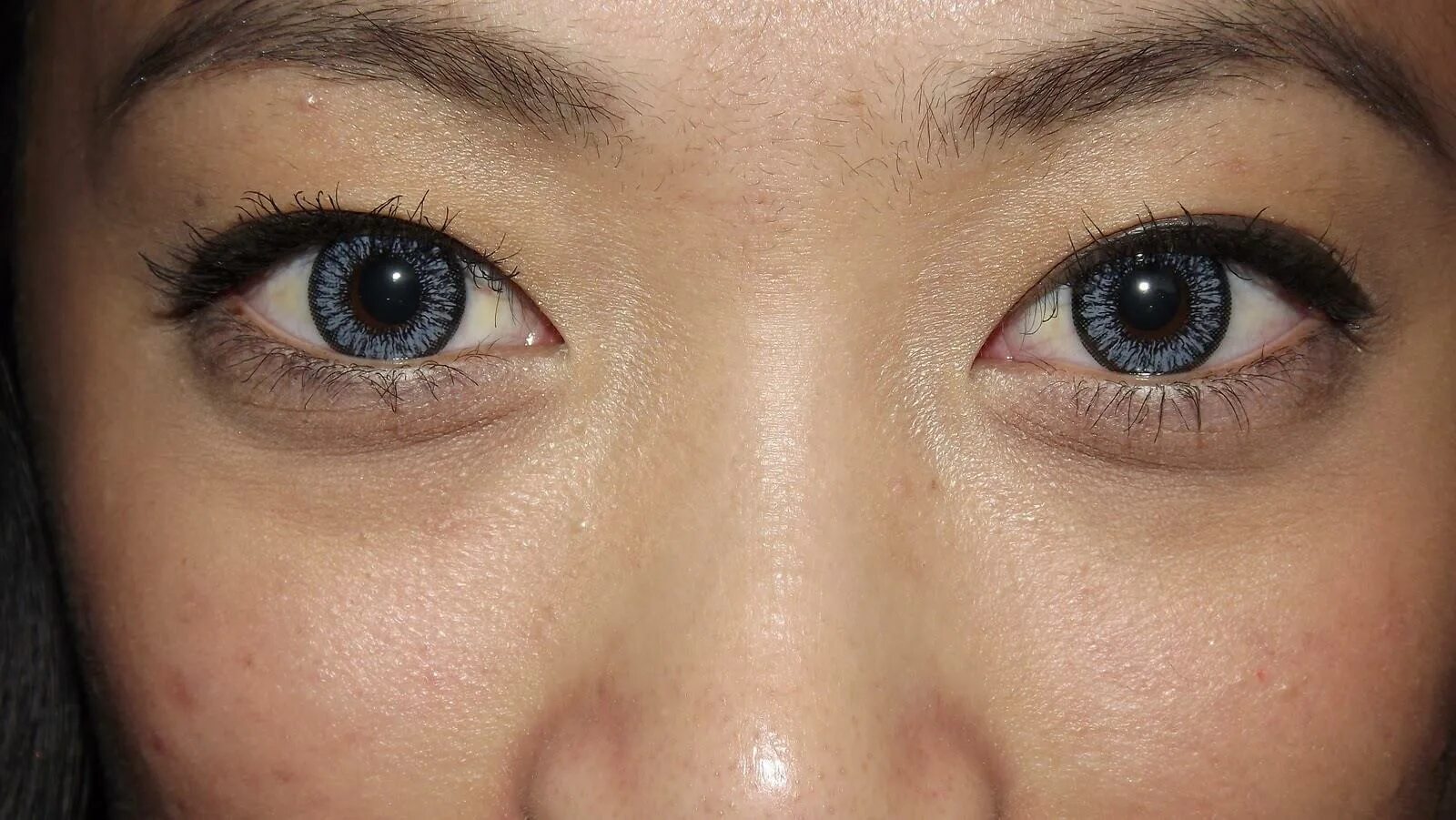 Карие линзы фото до и после Contact Lens Dueba Sunflower Grey Color Lens - Korean-Lens.com