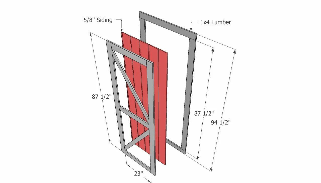 Каркас двери фото Shed Door Plans Shed doors, Building a shed, Door plan