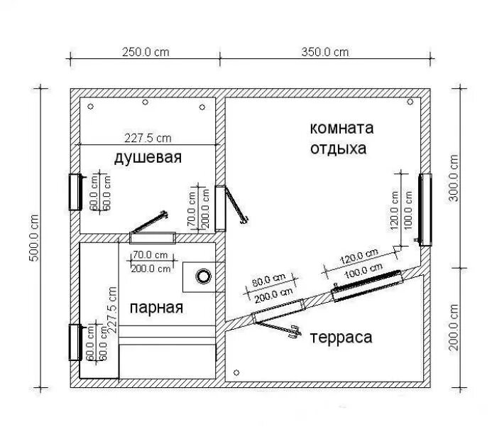 Каркасные бани проекты чертежи и размеры Баня каркасная своими руками - Проекты различной площади