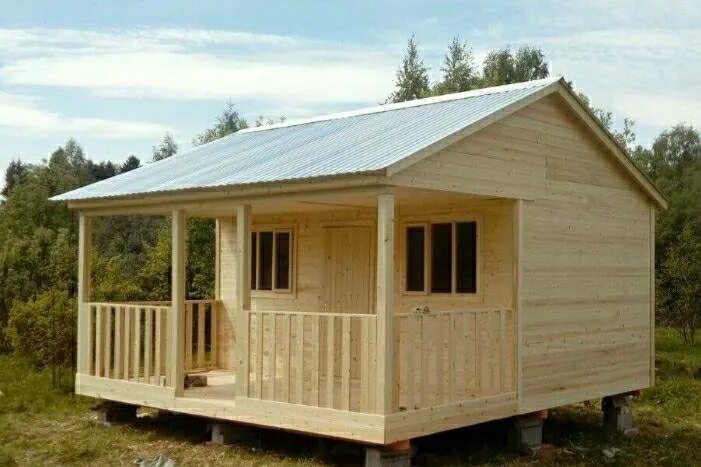 Каркасные дачные домики фото Бытовка 6 × 4 - купить в Москве, цена 250 000 руб., дата размещения: 05.09.2024 