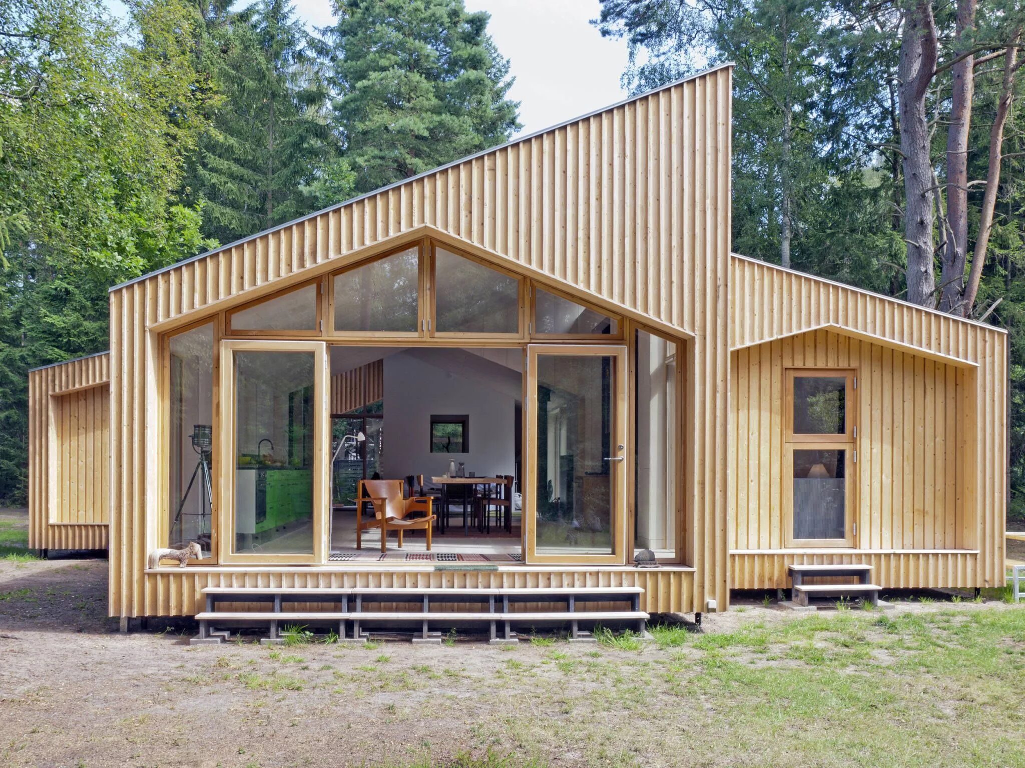 Каркасные дома для дачи проекты фото Timber clad exterior homify Holzhaus bausatz, Hausverkleidung, Design für zuhaus