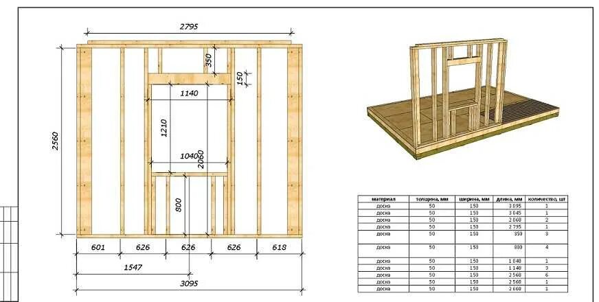 Каркасный дом 4х4 чертеж Каркасный дом 3х6 проект бесплатно с чертежами - Фотоподборки 1