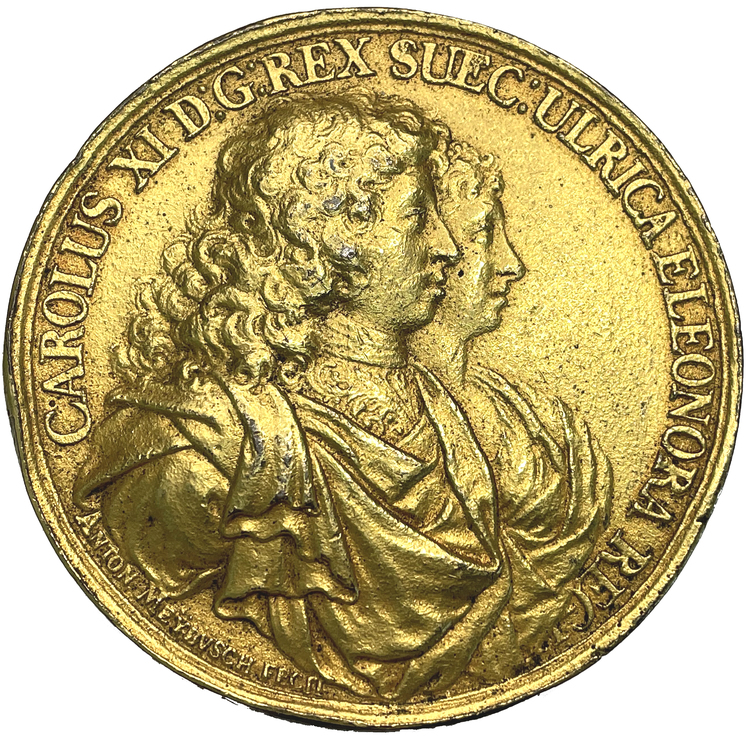 Карл 11 фото File:Carl XI & Ulrica Eleanor weddding medal 1680.jpg - Wikipedia