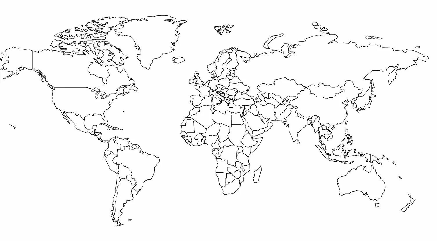 Карла модель фото Weltkarte Zum Ausmalen World map outline, Blank world map, Big world map