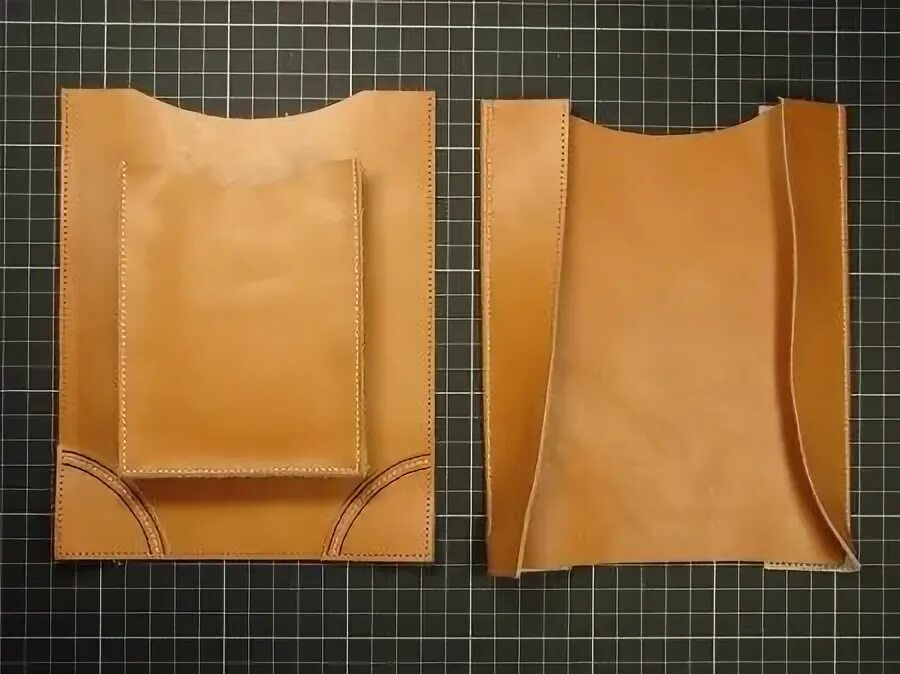 Карман из кожи выкройка Tutorial Pat-Lin Artesanias, Cuero, Bolsos