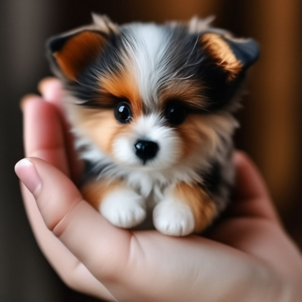 Карманный щенок фото "The pocket dog is very small, very ." - image created in Shedevrum