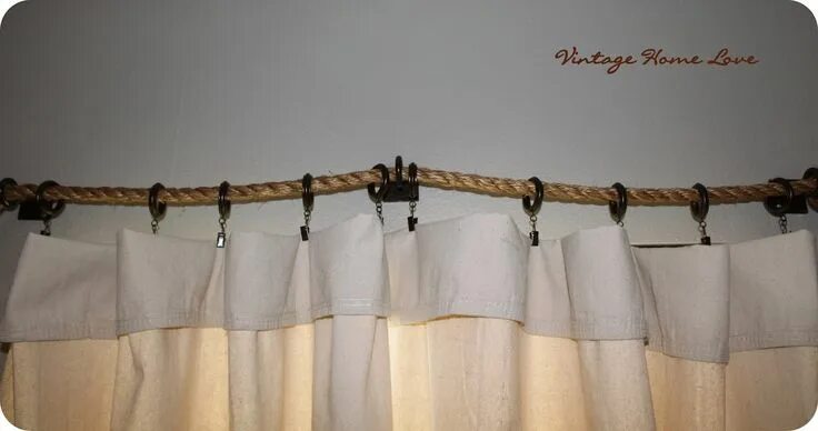 Карниз для дачи своими руками Rope rod Diy curtain rods, Diy apartment decor, Curtain decor