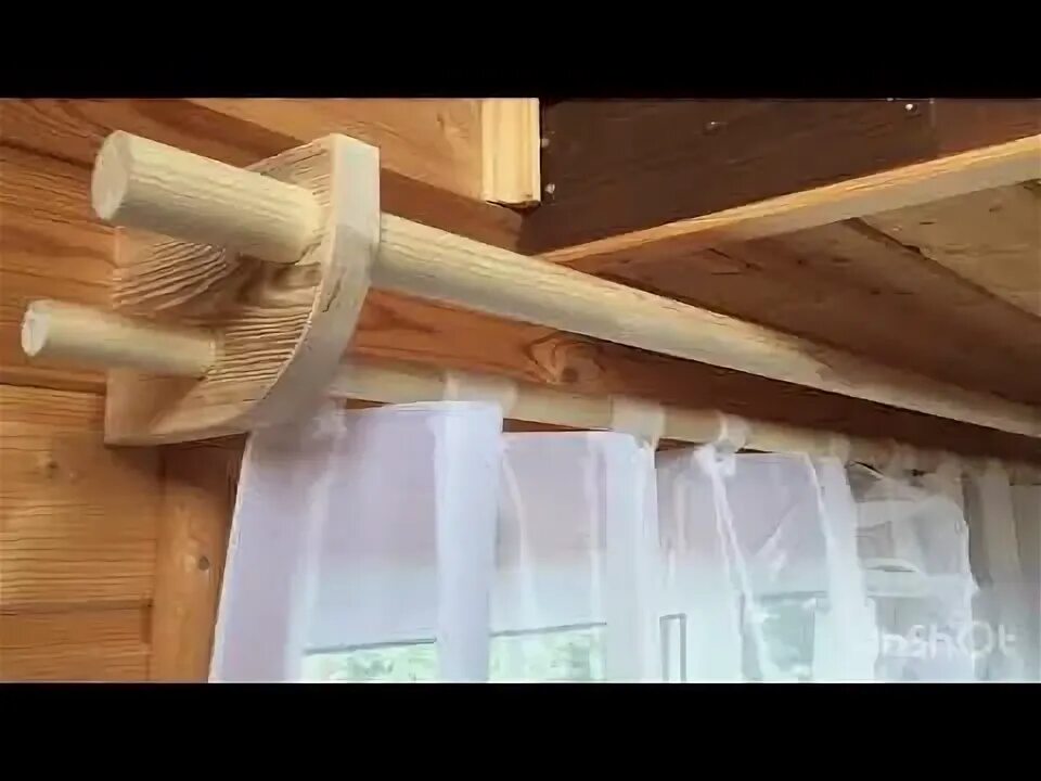 Карниз для дачи своими руками Карниз для штор своими руками wood drape runner - YouTube Шторы своими руками, Д