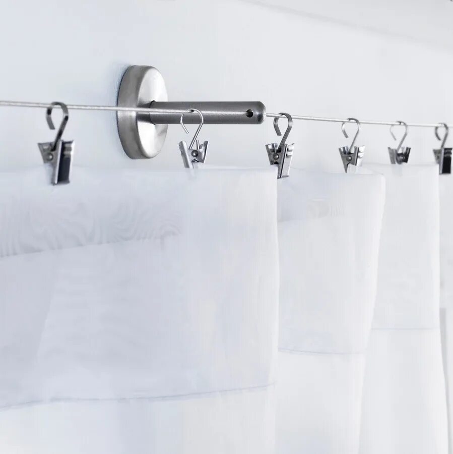 Карниз струна для штор фото Угловой соединитель - IKEA DIGNITET, нержавеющая сталь, ДИГНИТЕТ ИКЕА за 698 руб