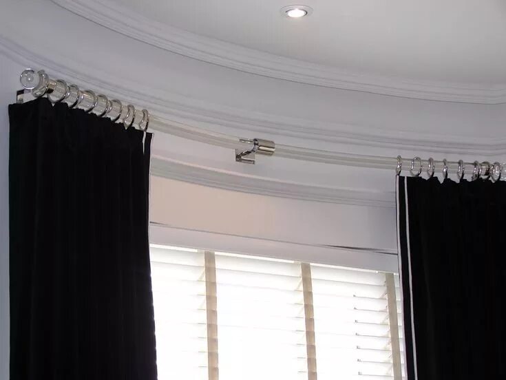 Карнизы на окна для штор фото Gardinenstange Ellenbogengelenk Ecke Fenster Behandlung Hardware Flexibler Vorha