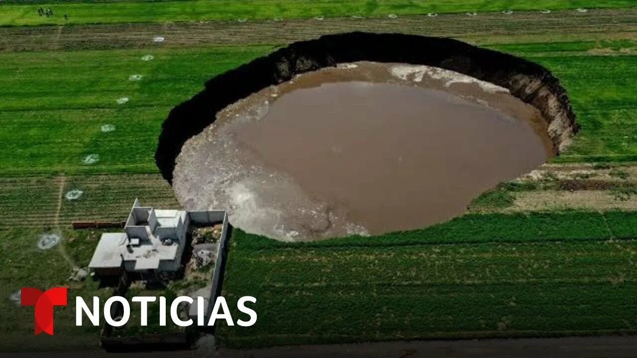 Карстовая воронка в китае фото "Se escuchó como un trueno", narra un vecino del gigante socavón en México Notic