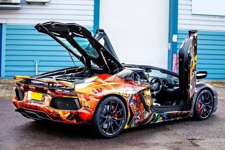 Карт тюнинг машина wolverine auto Lamborghini Aventador Gets a Marvel-ous Superhero Wrap Lamborghin