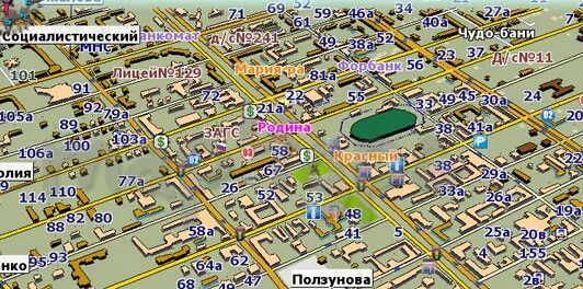 Карта барнаула фото Barnaul Map