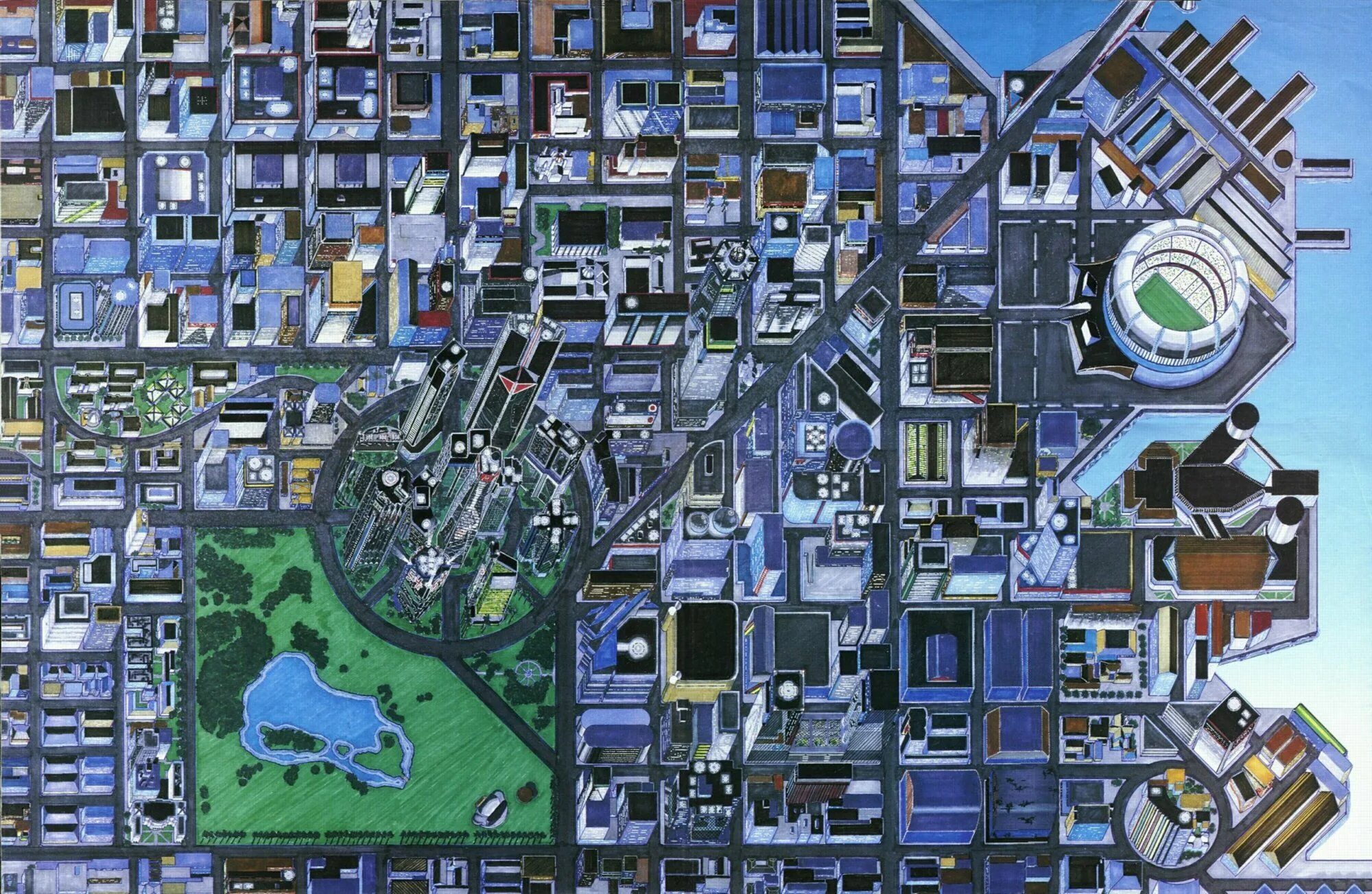 Карта фото улицы города Night City Map in 2024 Night city, City map, City