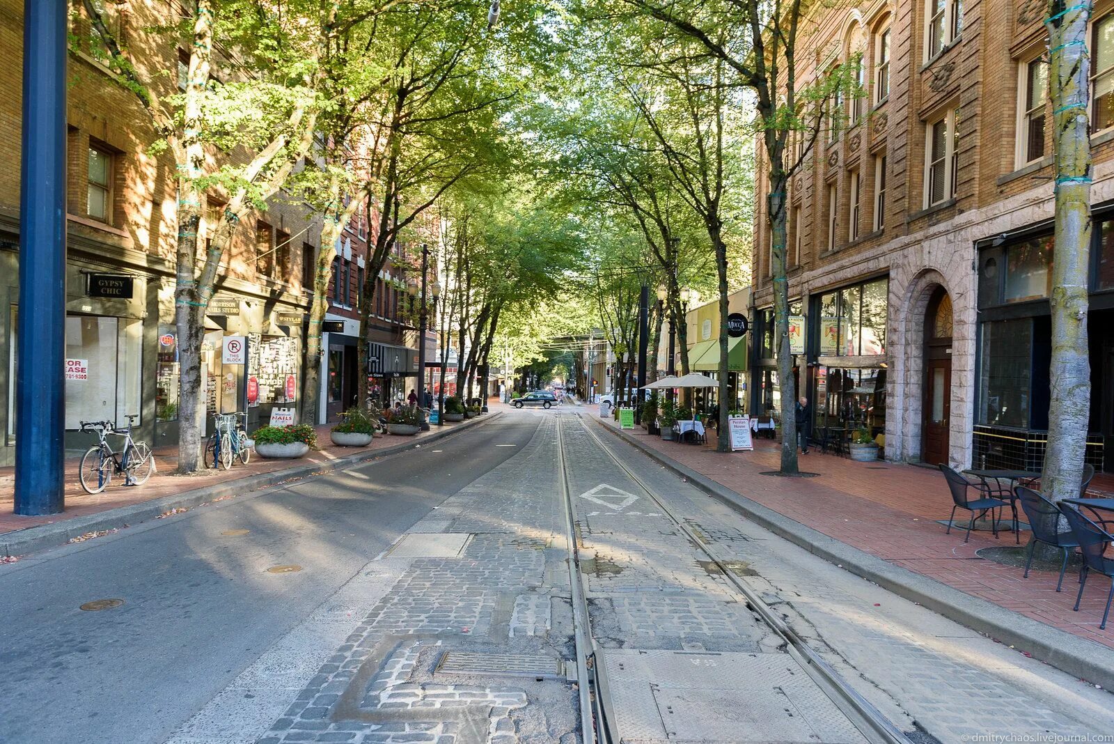 Карта фото улицы города Portland Oregon Street Places to go, Street view, Street