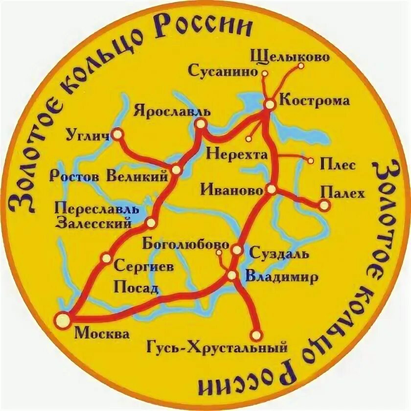 Карта и фото золотого кольца россии "Золотое кольцо России" Преподавание географии, Планировщик путешествий, Карты п