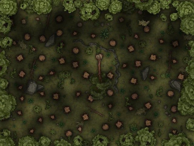 Карта леса фото Dnd Continent Shrubland Map