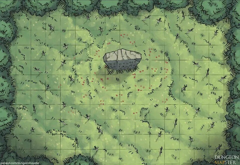 Карта леса фото Heroes' Grove : battlemaps Dnd world map, Fantasy map, Pathfinder maps