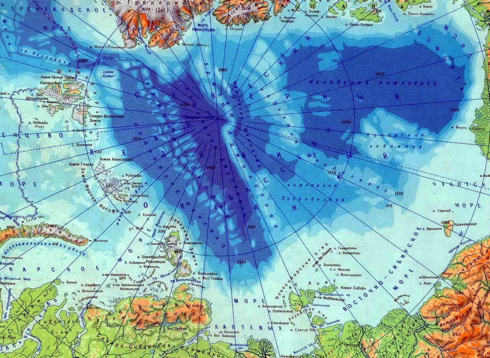 Карта морей фото Острова северного ледовитого океана фото YugNash.ru