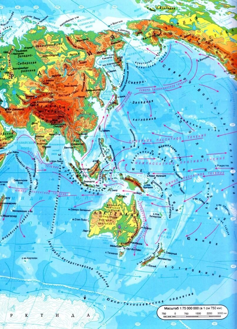 Карта морей мира фото Моря мира на карте - блог Санатории Кавказа