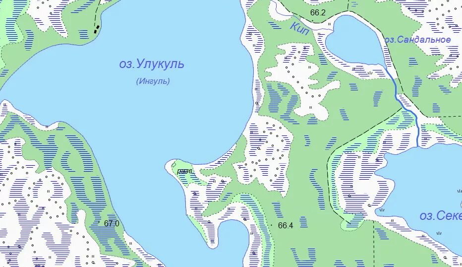 Карта озер фото Озеро Улугуль