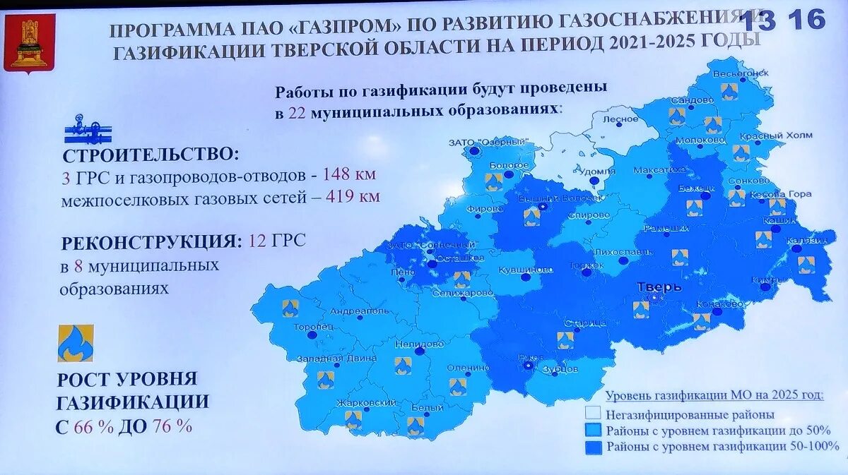 Карта подключения газа в московской области На газификацию Тверской области направят более 23 млрд рублей Твериград