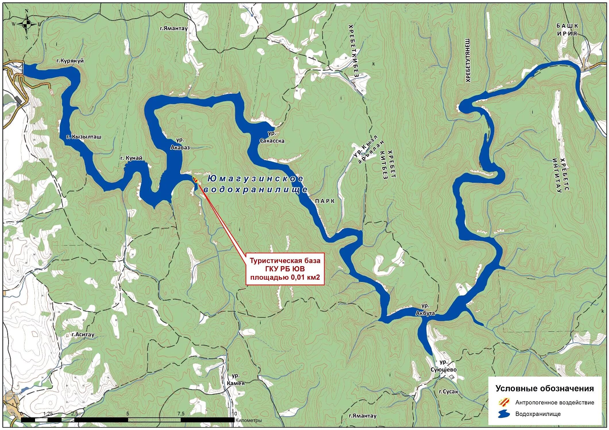 Карта рек фото Юмагузинское водохранилище Башкирское управление по гидрометеорологии и монитори