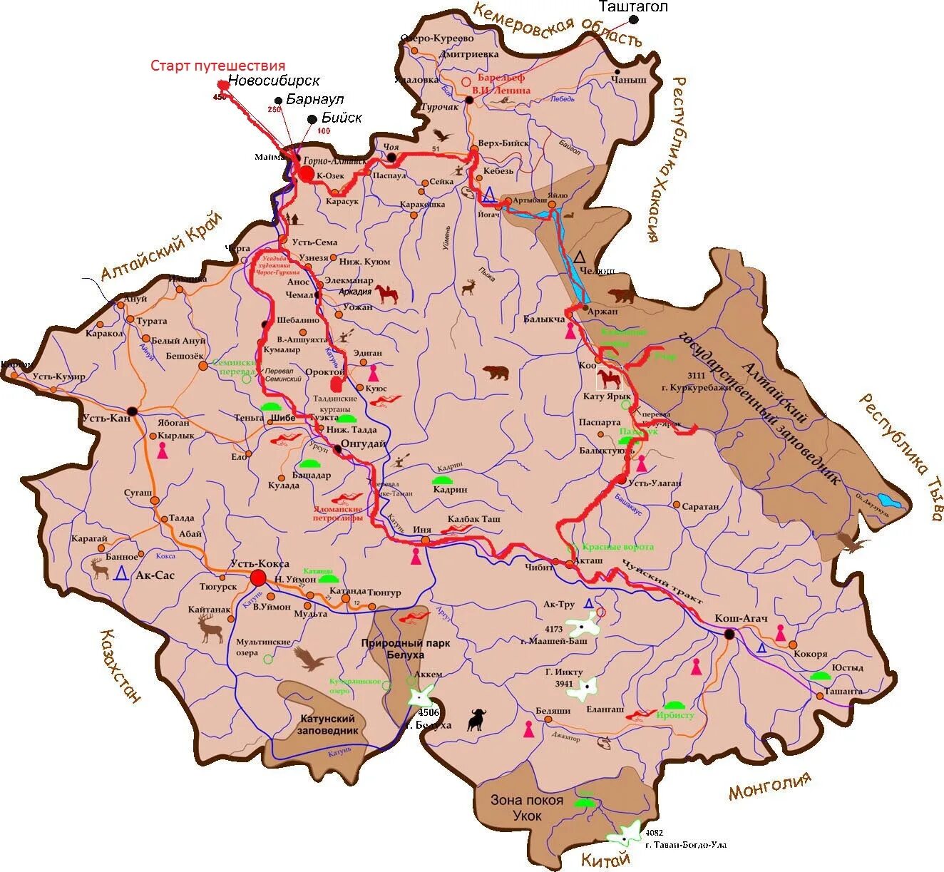 Карта республики алтай фото Туры на Алтай из Минска 2024