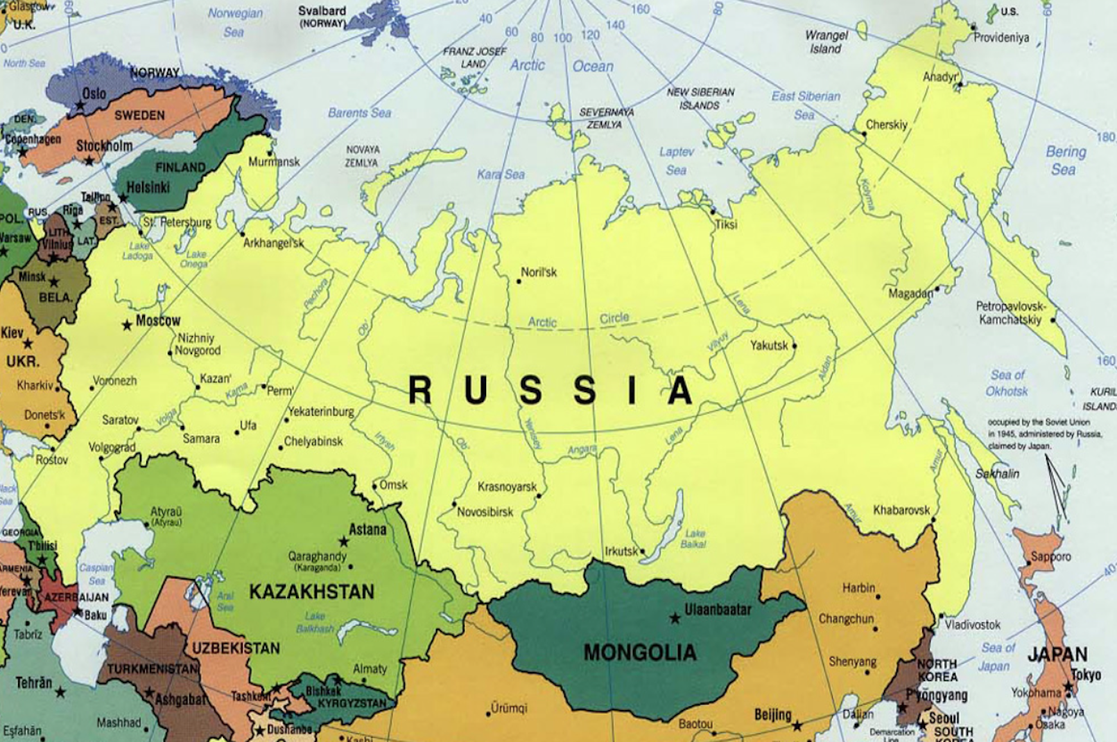 Карта россии фото Assessing the Significance of Russian Proxy States in Cold War Throughout Middle