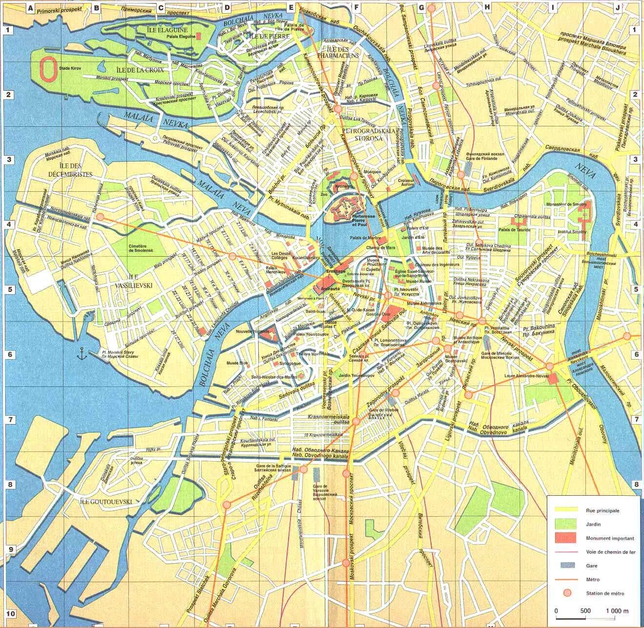 Карта схема санкт петербурга фото Карта спб 1999 года